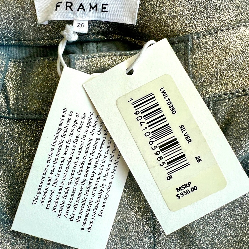 Frame silver pants size 26